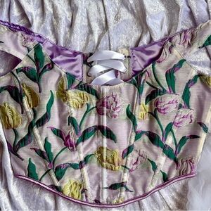 Vintage corset top for women